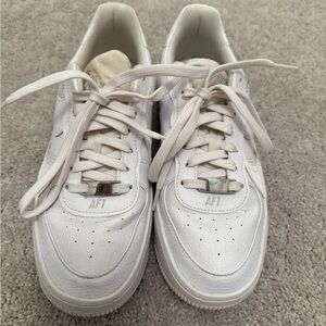 Nike White AF1 Sneakers